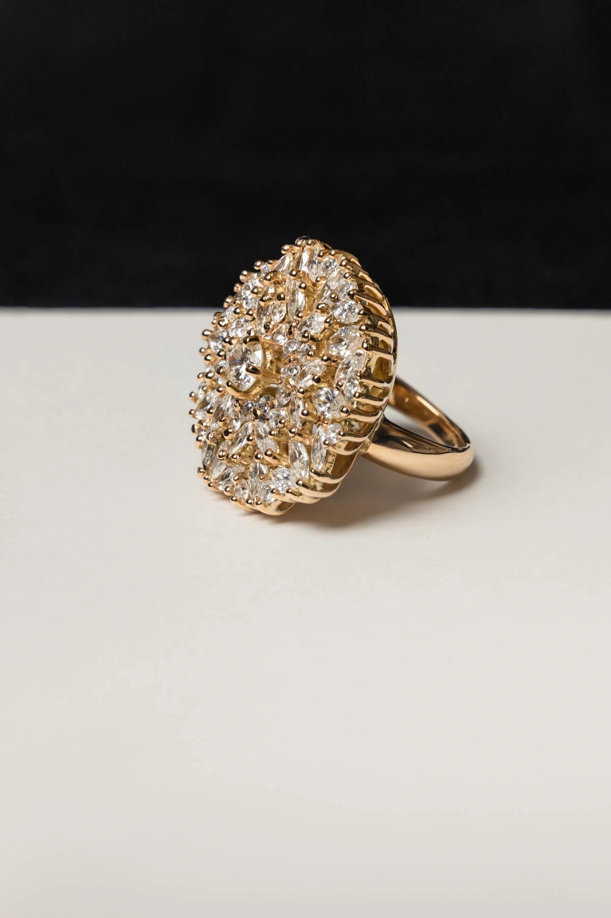 Bague pavage diamants Bijouterie Psyché x Pauline Declercq - Atlin Créations-3
