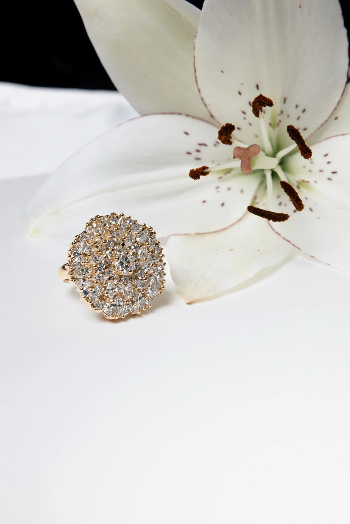 Bague pavage diamants Bijouterie Psyché x Pauline Declercq - Atlin Créations-5